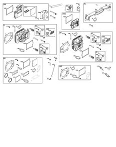 Cylinder Head Group Diagram and Parts List for 613777-0014-J1 400000 - 699999 Briggs and Stratton Engine